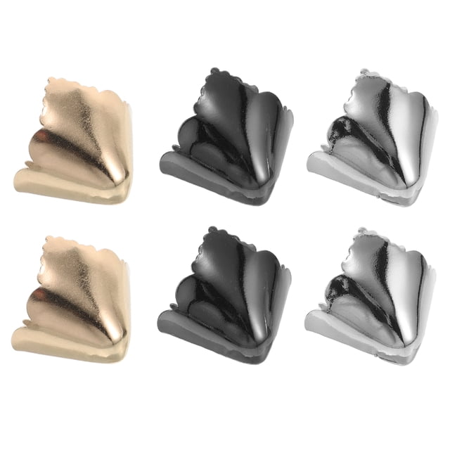 KAKOWELY high heel tip protector 3 Pairs Metal Shoes Pointed Protector High Heels Toe Cap High Heels Tip Covers Shoes Tips Cap For Shoes Protection Repair Decorations