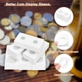 thumbnail image 3 of Monedas de lanzamiento 2" x 2", paquete de 100 soportes de cartón para monedas de 25 mm/1" suministros de colección, blanco, 3 of 7