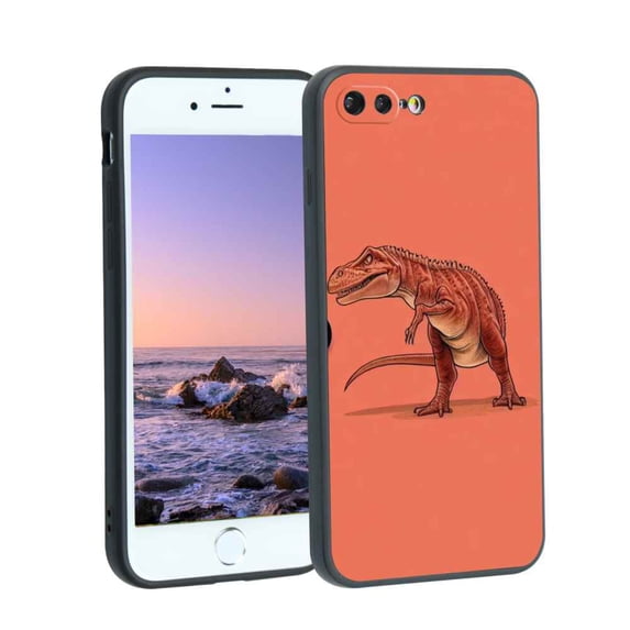 Dino-Reptile-14 Phone Case, Degined for iPhone 8 Plus Case Men Women, Flexible Silicone Shockproof Case for iPhone 8 Plus