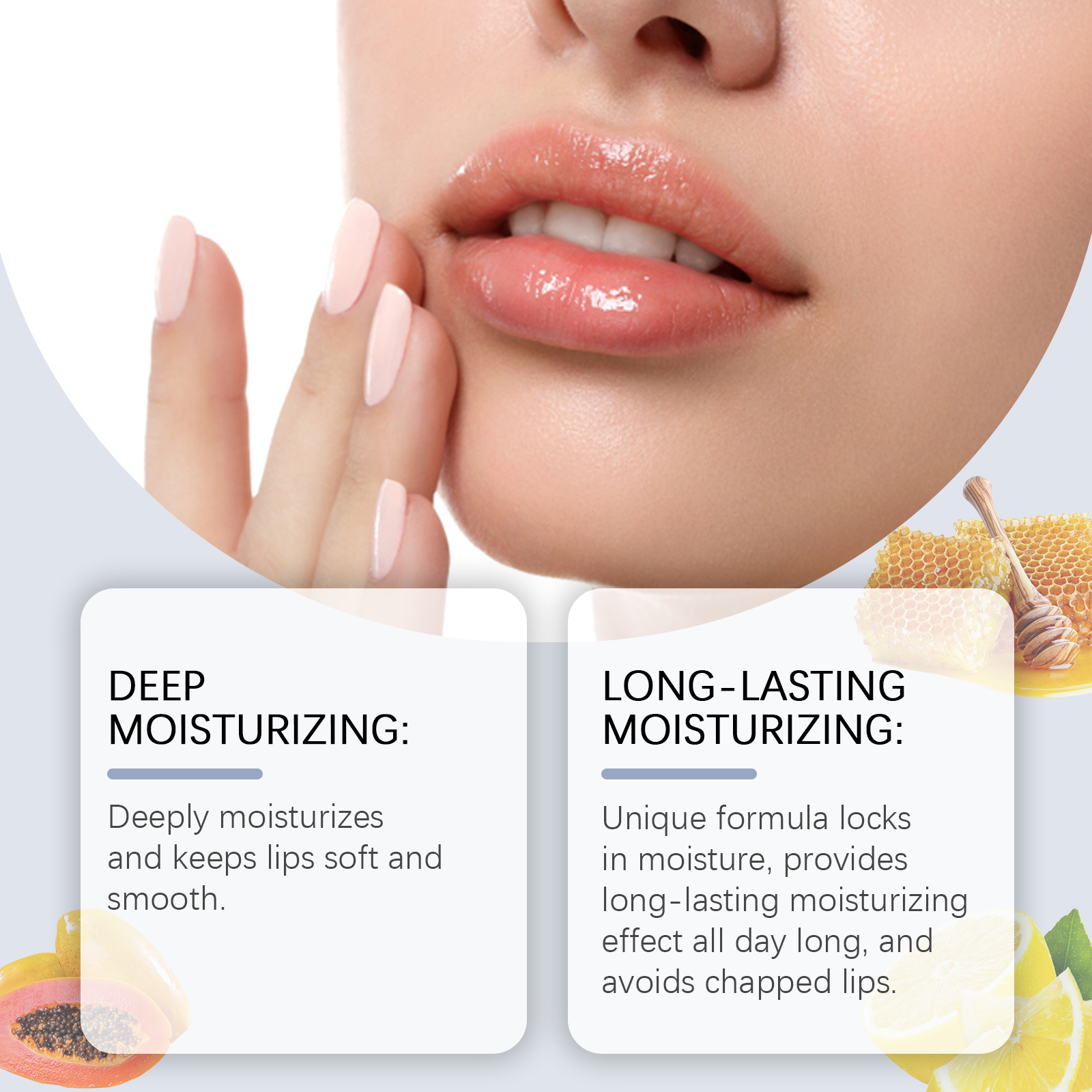 Alvantor Lip Balm Moisturizing Brightening Stick with Beeswax Niacinamide SPF Lip Care for Dry Chapped Lips Long Lasting Hydration, 0.25oz