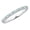 Aquamarine, variant on 1 to 6 Carat Round Cut 14K White Gold LAB GROWN Gemstone and Alternating LAB GROWN Diamond Wedding Band (AAAA Heirloom Quality) Emerald 1 Carat Size-9