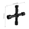 thumbnail image 3 of HLONK 4 Way Utility Key for Electric Gas Meter Cabinet  Multi-function Key Instrument Box Key Cabinet Universal, 3 of 6