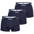 thumbnail image 1 of s.Oliver Calzoncillos para hombre, paquete de 3 - Trunks, Hipsters, Algodón Stretch Marina XL, 1 of 3