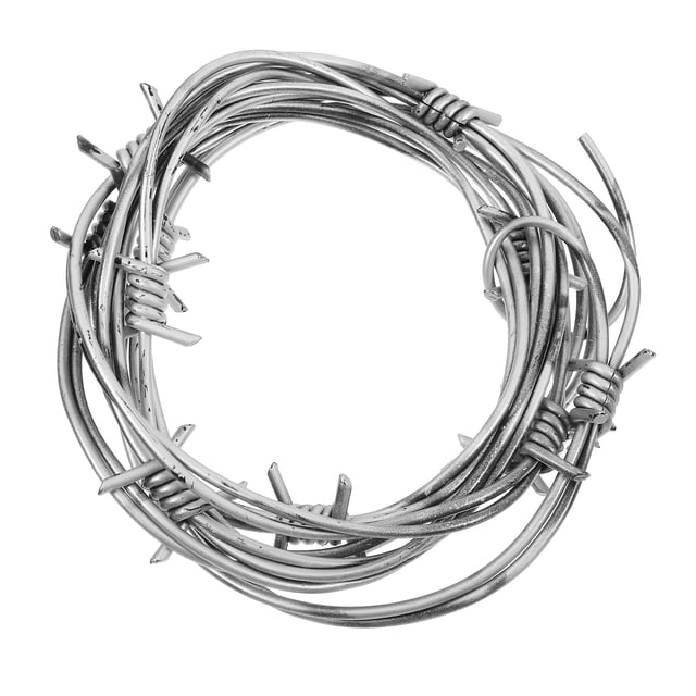 Shisuyan Fake Rusted Barbed Wire Decoration Halloween Party Background Layout Plastic Barb Wire