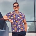 thumbnail image 4 of Fotbe rock Skull record Camiseta Polo de Golf para Hombre con Estampado – Camisa Deportiva Transpirable con Cuello Abotonado-4X-Large, 4 of 6