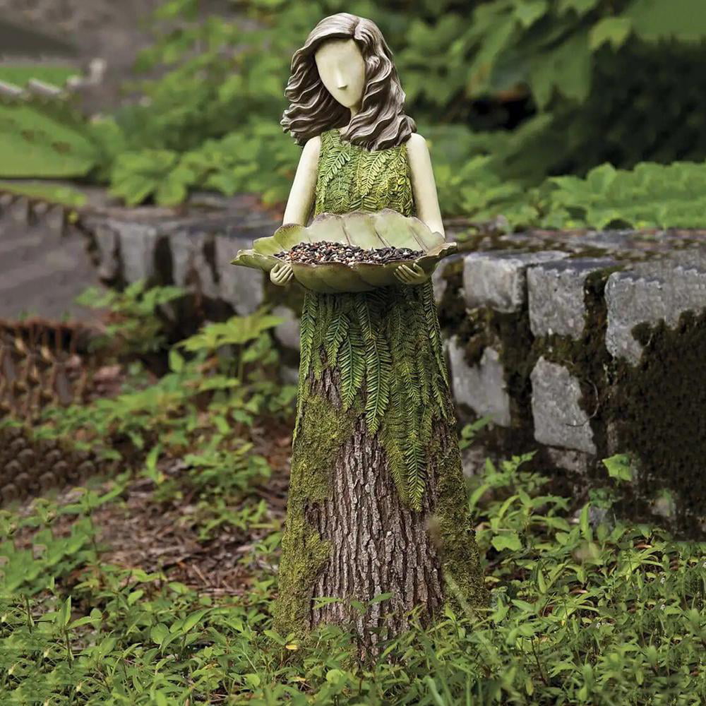 Best Gift Ideas Antiqued Metal Garden Angel statues for Outdoor Decor 