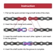 thumbnail image 5 of Uxcell 2pcs Bicycle Missing Link 6/7/8 Speed Reusable Steel Bike Chain Link Colorful, 5 of 7