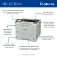 thumbnail image 5 of Brother HL-L6310DW Enterprise Monochrome Laser Printer, 5 of 7