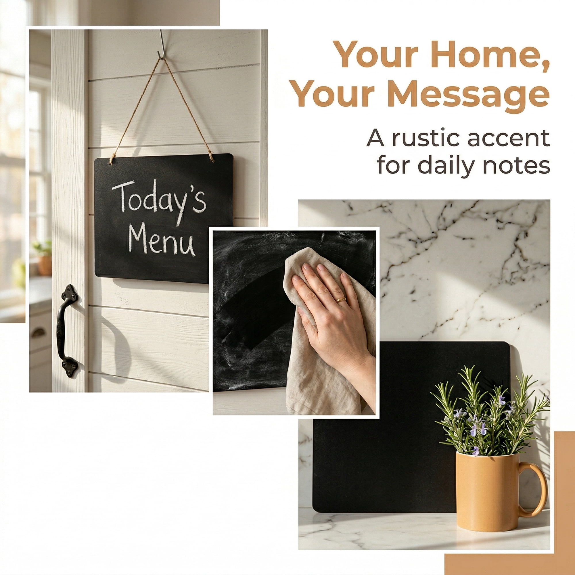 Unique Bargains Double Sided Hanging Sign Square 6.7in