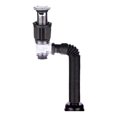 thumbnail image 4 of Tubo de drenaje del fregadero Flexible, juego de desagüe para fregadero de baño, accesorios de cocina, juego de tapón de drenaje, pieza de repuesto Negro, 4 of 8
