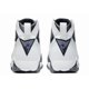 thumbnail image 5 of Ni - ke Ni - ke Air Jordan 7 Retro Flint White/Varsity Purple Leather Men's Sneakers 12, 5 of 5