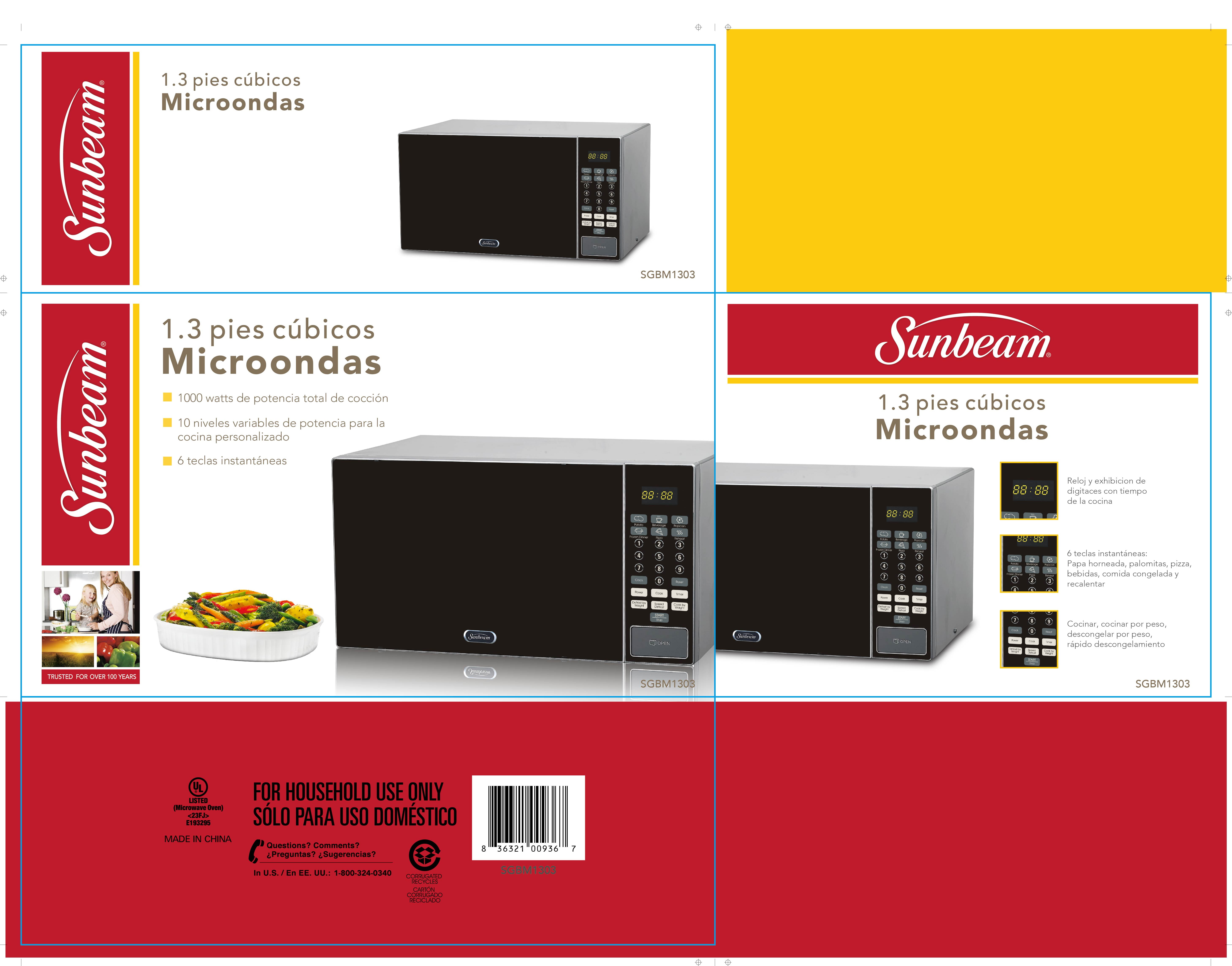 Lot 33 - Sunbeam Microwave
