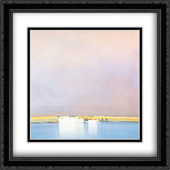 After the Storm 2x Matted 28x28 Large Black Ornate Framed Art Print by Pierre Doutreleau