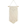 thumbnail image 2 of Fmbmuo 5 Styles Macrame Wall Hanging Tapestry Boho Hand Woven Cotton Rope Fringe Wall Decor for Bedroom Living Room Wedding Background,Multicolor, 2 of 5