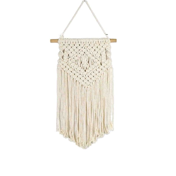 Macrame Wall Hanging Cotton Rope Wall Decor With 5 Styles Hand Woven Tapestry For Bedroom Living Room Home Office Wedding Backdrop A