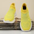 thumbnail image 5 of Men's Slip On Walking Shoes Breathable Knit Upper Thick Sole Sock Sneakers for Casual Daily Commute, 5 of 7