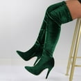 thumbnail image 1 of LSLJS Bottes à Talons Hauts pour Femmes, Chaussures d'Hiver Aguichant à Talons Hauts Fins Pointus pour Femmes, Bottes à Hauteur de Genou pour Femmes, 1 of 9