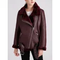 thumbnail image 5 of -abrigos gruesos de piel sintética para mujer, chaqueta empalmada de piel de oveja, prendas de vestir de aviador, invierno, 2023, 5 of 5