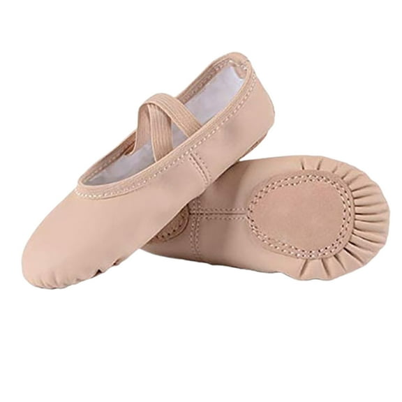 gcong Toddler Ballet Shoes Stelle Girls Ballet Shoes Boys Toddler Soft Leather Dance Slippers