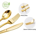 thumbnail image 4 of Goodluck 150PCS Gold Plastic Silverware, Gold Utensils Disposable, Plastic Cutlery Set of 50 Forks, 50 Spoons, 50 Knives for Wedding, Party, Birthday, Holidays, 4 of 8