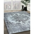 thumbnail image 2 of Ahgly Company Indoor Square Traditional Light Steel Blue Persian Area Rugs, 8' Square, 2 of 6