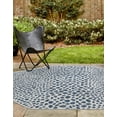 thumbnail image 5 of Jill Zarin Outdoor Collection Area Rug - Cape Town (4' 1" Octagon Blue/Olive), 5 of 11