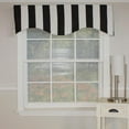 thumbnail image 2 of Cabana Stripe Design 3" Rod Pocket Valance 50" x 17" Black by RLF Home, 2 of 4