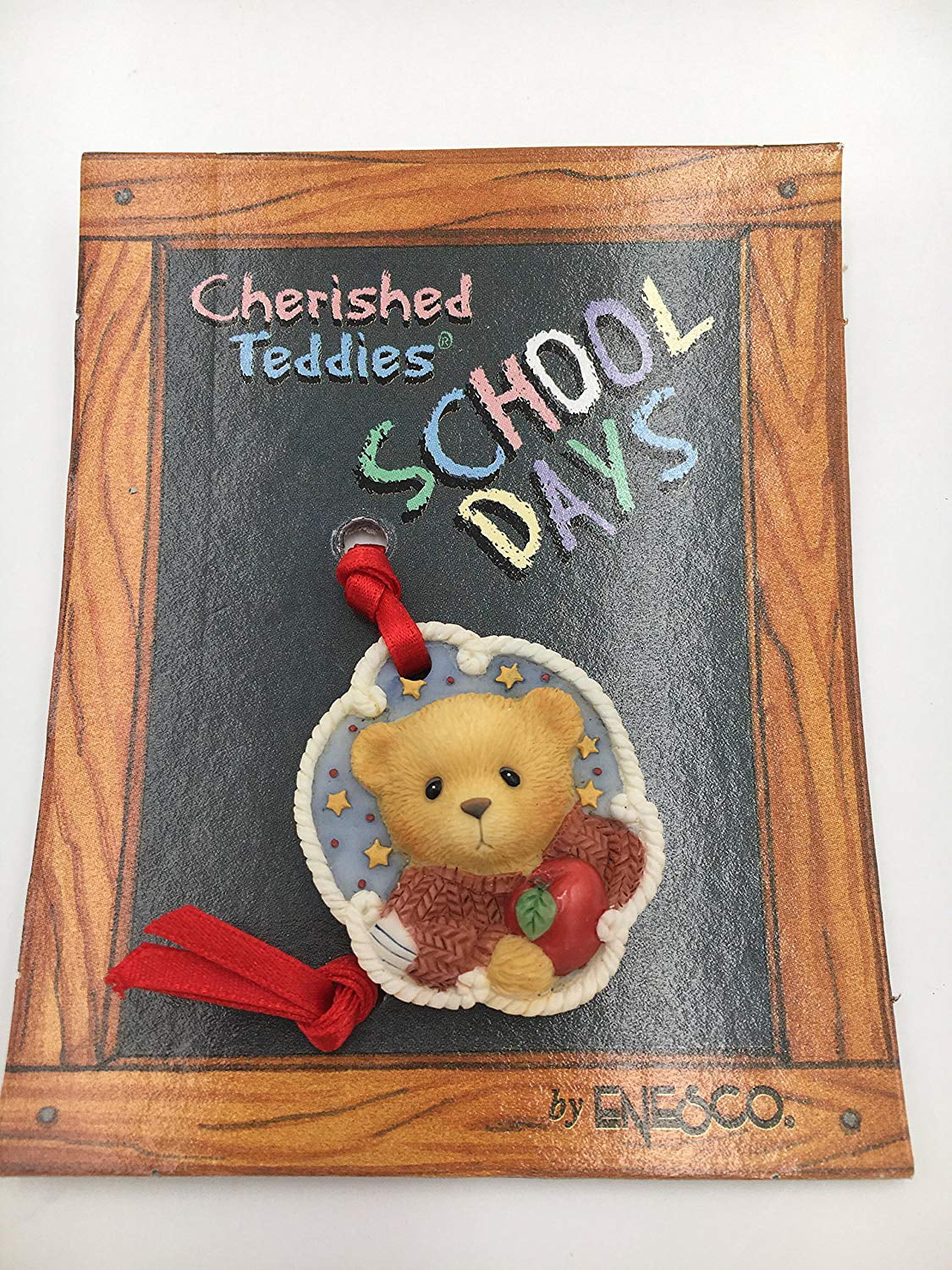 Teddy bear resin bookmark.