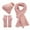 Pink, variant on Glisme Hat Gloves Scarf Set Women&Men Autumn Winter Warm Wool Hat Scarf Gloves Slouchy Winter Snow Knit Cap Touchscreen Gloves Scarves 3 Piece Set For Fashionable Accessory Beige