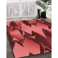 thumbnail image 2 of Ahgly Company Indoor Round Patterned Cranberry Red Area Rugs, 8' Round, 2 of 6