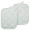 thumbnail image 6 of Mainstays Cotton Kitchen Towel, Dishcloth, Oven Mitt, and Potholder Set, Light Green, 8 Pieces, 6 of 7