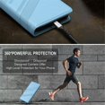 thumbnail image 7 of Wallet Leather Case For Samsung Galaxy S25 Edge 5G 6.7",with Card Holder, Shockproof ,Kickstand ,Embossed Multifunctional Magnetic Phone Case,Blue,For Galaxy S25 Edge 5G, 7 of 7