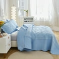 thumbnail image 6 of 3-Piece 100% Cotton Oversized Bedspread Set Coverlet Set Lightweight Quilt Set Embroidery Farmhouse Bedding Set T, 6 of 8