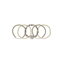 The Pioneer Woman - Women's Jewelry, Soft Gold-tone Bracelet Set with Genuine Stone