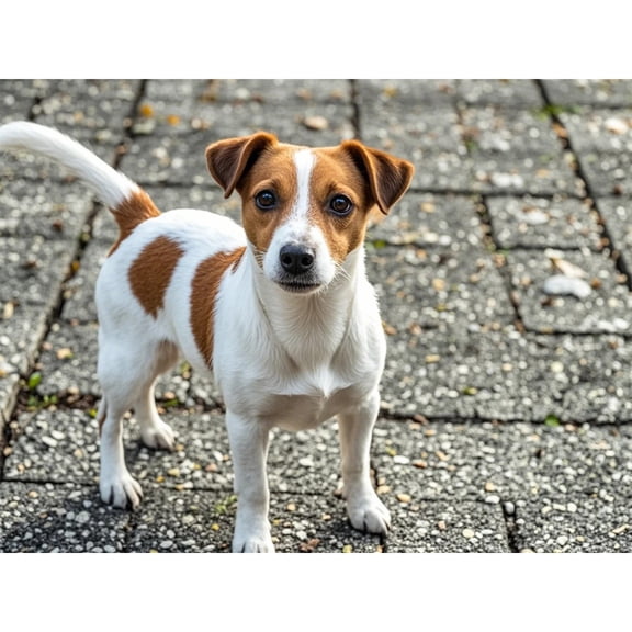 Jack Russell Terrier Diamond Art 5D Diamond Painting DIY Kits Full Round Drill Beads by Number Mosaic Handmade Arts and Crafts for Home Wall Living Room Bedroom Decor 12x16 inch / 30x40cm