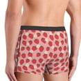 thumbnail image 3 of Goofa Strawberry And Flowers Printed Men's Boxer Briefs Underwear, Moisture-Wicking Underwear, Trunk,Soft and Breathable Cotton Underwear-Medium, 3 of 9