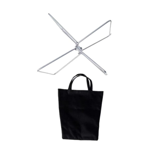 Soporte de refrigeración plegable, soporte para maletas, soporte ligero para cubos de hielo, soporte plegable para hielo L Plata