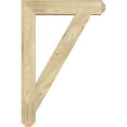 thumbnail image 3 of Ekena Millwork 4"W x 24"D x 36"H Traditional Craftsman Rough Sawn Bracket, Douglas Fir, 3 of 13