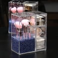 thumbnail image 4 of Organizador de maquillaje acrílico con recipientes de almacenamiento para el hogar, 4 of 5