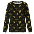 thumbnail image 4 of Azrian Deals Womens Shirts Valentine'S Day Sweatshirt Long Sleeve Pullover Tunic Tops Clearance, 4 of 6