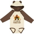 thumbnail image 3 of Inktastic 1st Turkey Day Thanksgiving Boys or Girls Long Sleeve Baby Bodysuit, 3 of 5