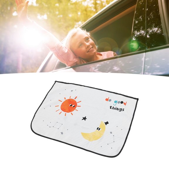 Cortina De Sombra Solar Para Niños Para Niños Niños, Caricatura Cortina De La Ventana Del Automóvil Protector, 3 Capas Aislamiento De Calor De Calor UV Shade Para La Ventana