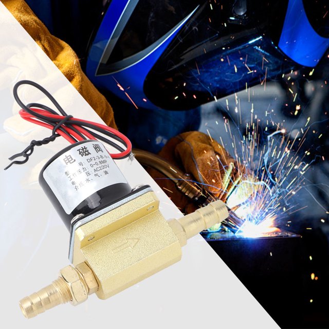 Máquina De Soldadura Válvula Solenoide 0.8mpa Interruptor De Control Gas Limpio Argón CO2 G1/8