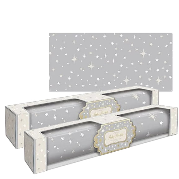 Lady Jayne Twinkle Stars Baby Powder Scented Drawer Liners (2 Pack of 6 Sheets)