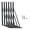 6 Pack-Black-14''x10'', variant on 8 Pack-Black 20''x12'' Heavy Duty Metal Shelf Angle Brackets