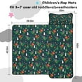 thumbnail image 5 of Green Christmas Dinosaur and Snowman Pattern Toddler Nap Mats for Kids Preschool,50"x20" Sleeping Mat Bag or Kids,Toddler Sleeping Bag,Toddler Nap Mat or Daycare, 5 of 6