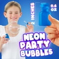 thumbnail image 5 of Mini Neon Party Bubbles for Kids - (Pack of 12) Bulk Wands and Bottles for Blowing Bubbles, Birthday Party Favors, Toy Gift, Outdoor Toys, Carnival Prizes, and Goody Bag Stuffers, 5 of 7
