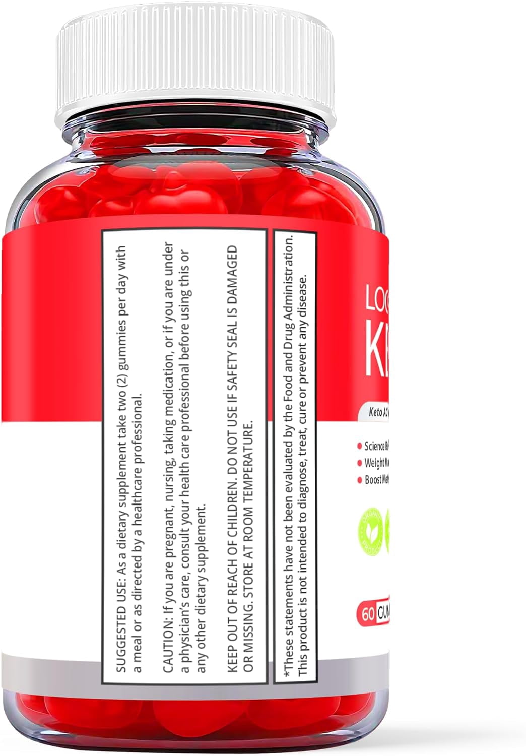 (1 Pack) Looper3 Keto ACV Gummies - Apple Cider Vinegar Supplement for Weight Loss - Energy & Focus Boosting Dietary Supplements for Weight Management & Metabolism - Fat Burn - 60 Gummies