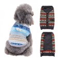 thumbnail image 4 of PENGXIANG Cardigan pour Chat Chien Extensible Grand Tricoté Chaud Pull Bleu Cardigan Boucle TTG Code, 4 of 6