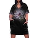 thumbnail image 2 of Margarita blanca scriblbe art vestido suelto con bolsillo vestidos de lujo vestido de noche vestidos de mujer vestido para mujeres embarazadas, 2 of 7